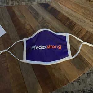 FedEx adjustable face mask new unworn